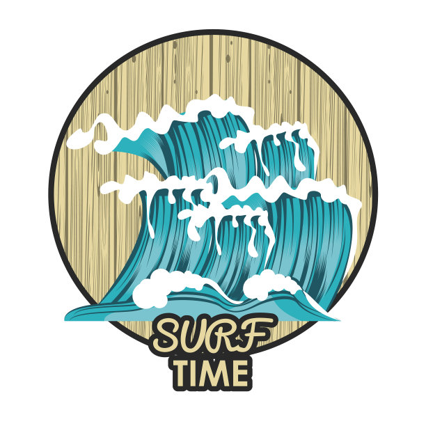 冲浪的时间卡图片下载