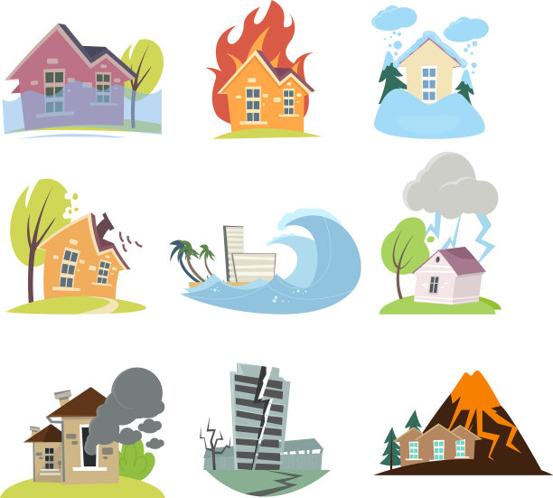 一系列的自然灾害与孤立的户外图片下载