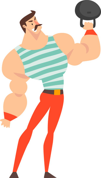 强壮的男子在马戏团表演肌肉图片下载