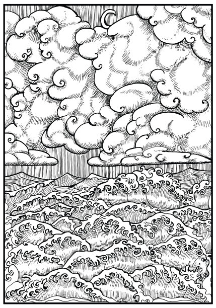 风景优美的海景，海浪大图片下载