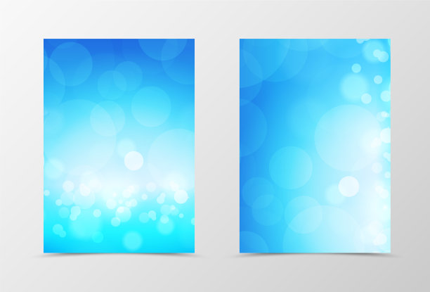 正面和背面灯传单模板设计图片下载