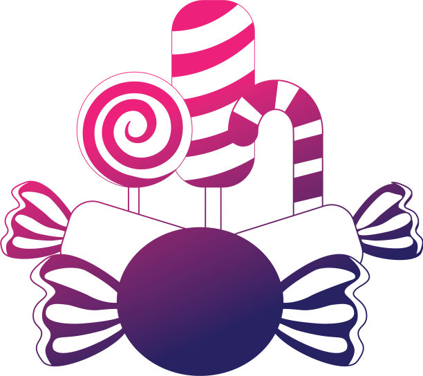 甜糖果孤立图标图片下载