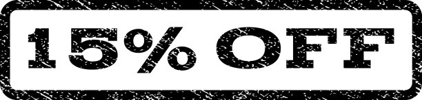 15%折扣水印邮票图片下载