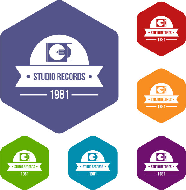 DJ工作室图标六面体图片下载