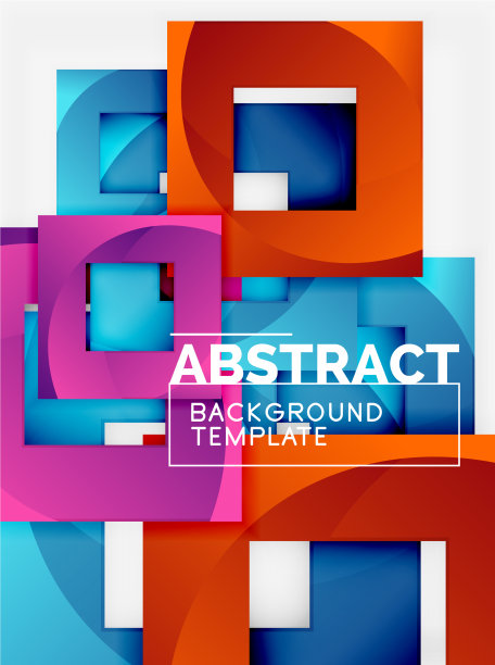 颜色方块组成与文字几何图片下载