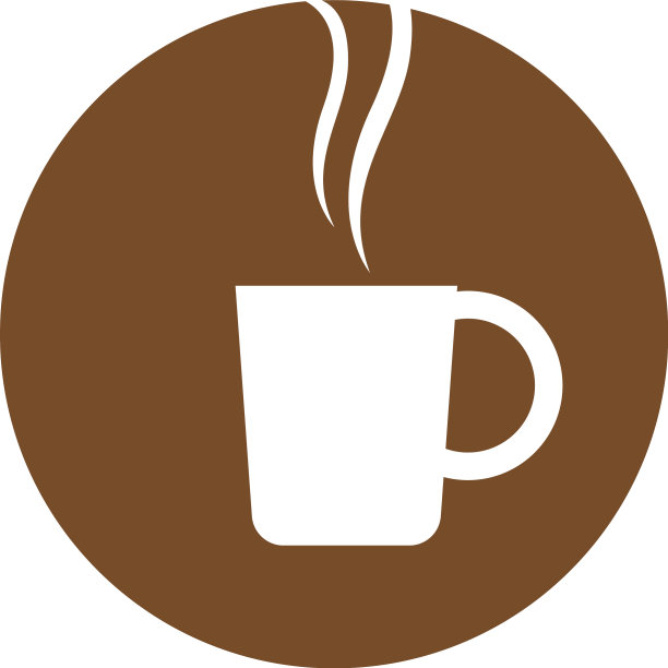 咖啡杯标识模板图片下载