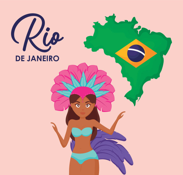 巴西文化系列图标图片下载