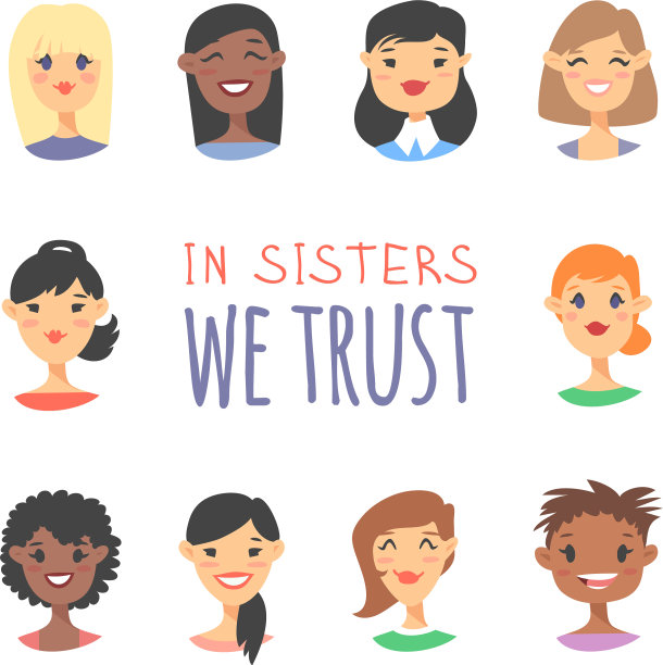 设置一组不同的人和文本图片下载