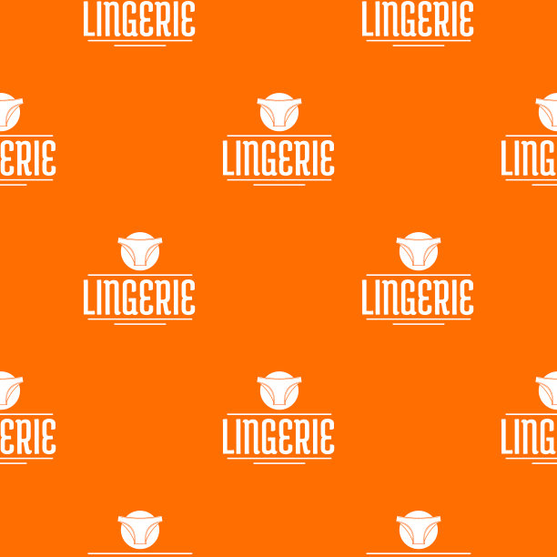 内衣设计图案橙色图片下载