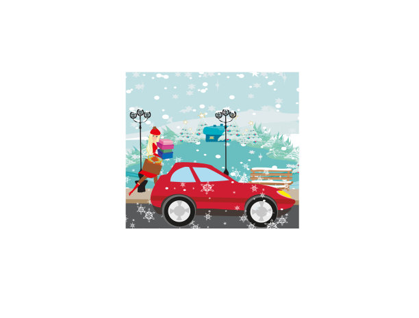 圣诞购物图片下载