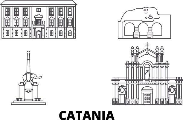 意大利卡塔尼亚线旅游天际线设置意大利图片下载