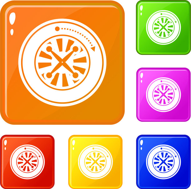 轮盘图标设置颜色图片下载
