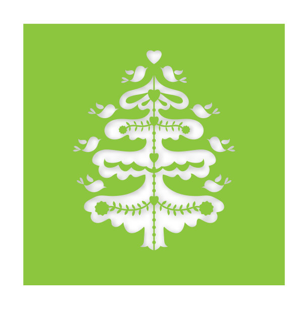 圣诞树激光切割模板图片下载