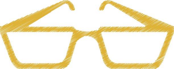 孤立的眼镜设计图片下载