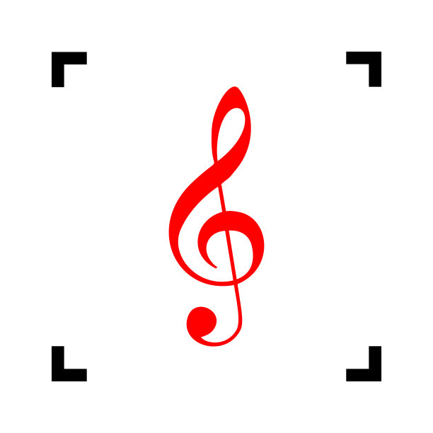 音乐小提琴谱号g谱号高音谱号图片下载