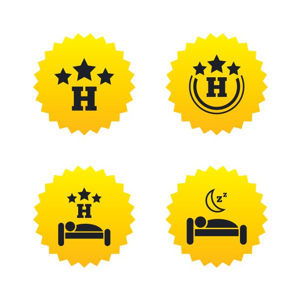 三星级酒店标志旅游休息场所图片下载