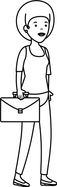 年轻女子的组合性格图片下载