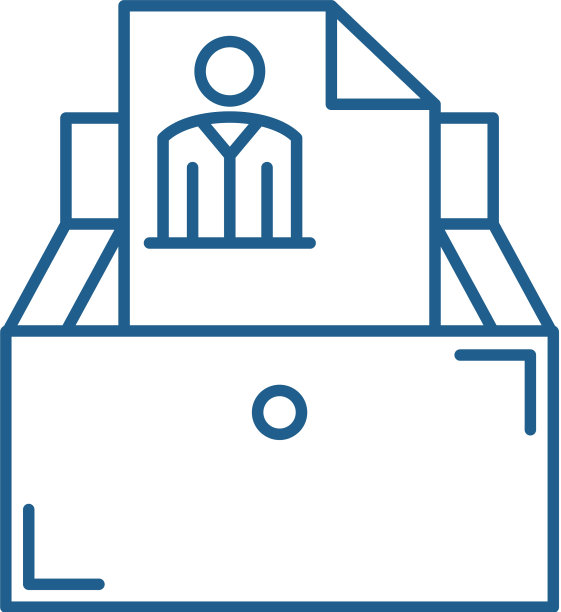 人力资源服务线图标概念人力资源服务平面图片下载