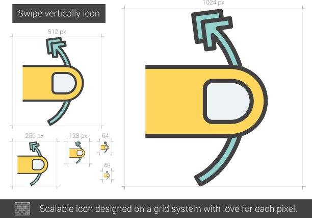 划动垂直线条图标图片下载