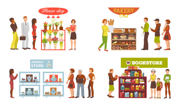 书店橱窗，书店花的橱窗图片下载