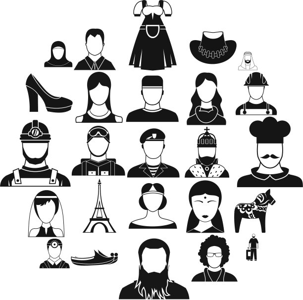 城里人图标设置简单的风格图片下载