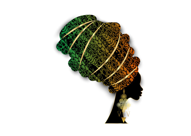 描绘美丽的非洲妇女的传统图片下载