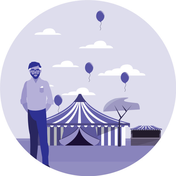 一个人站在狂欢节上图片下载