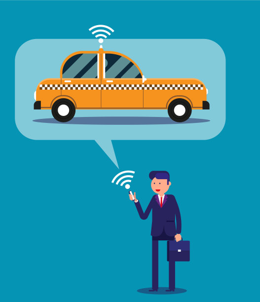 商人用手机叫出租车图片下载