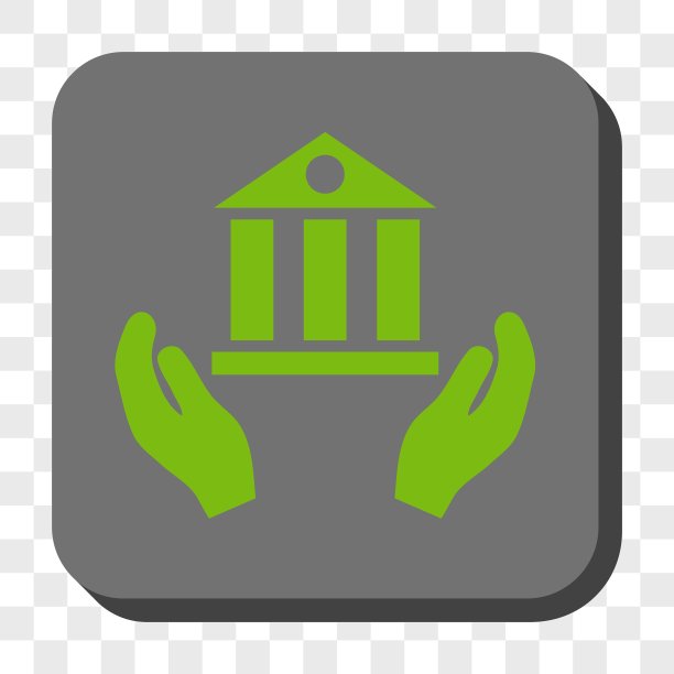 银行服务圆角方形按钮图片下载