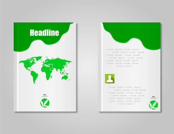 时尚的小册子设计模板图片下载