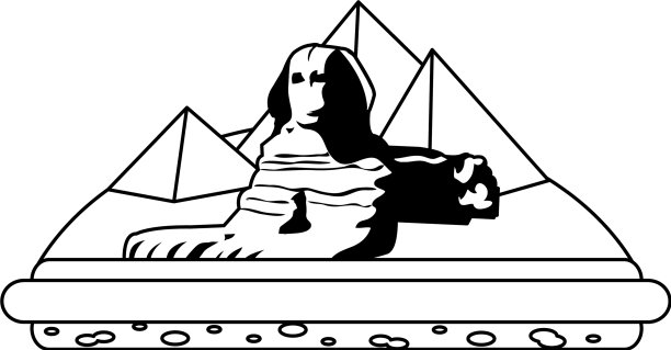 列吉萨埃及雕塑建筑金字塔图片下载