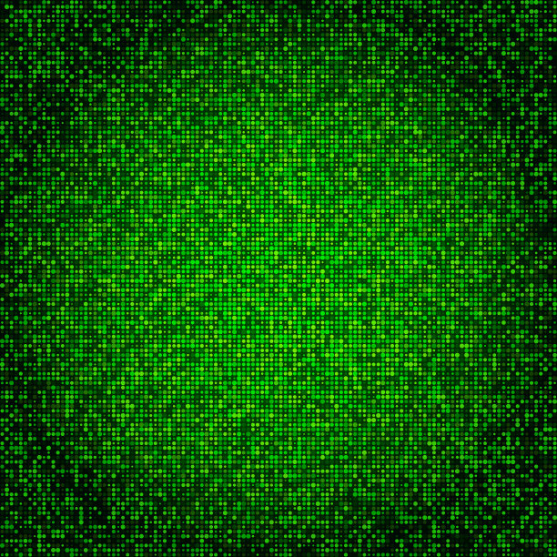 明亮的绿色无缝图案与圆点图片下载