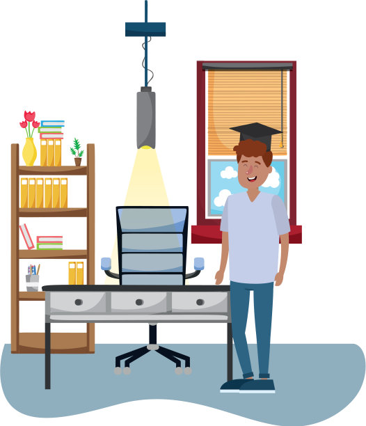 在线教育人卡通图片下载