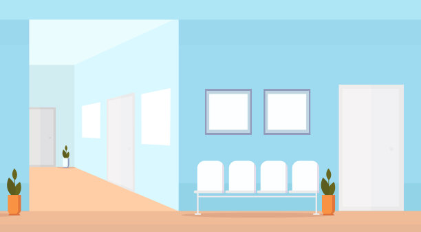 医院候诊室空无一人图片下载