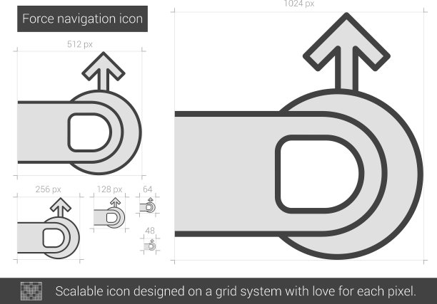 强制导航线图标图片下载