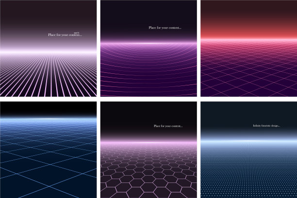 收集抽象的未来主义背景图片下载