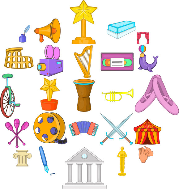 文科图标设置卡通风格图片下载