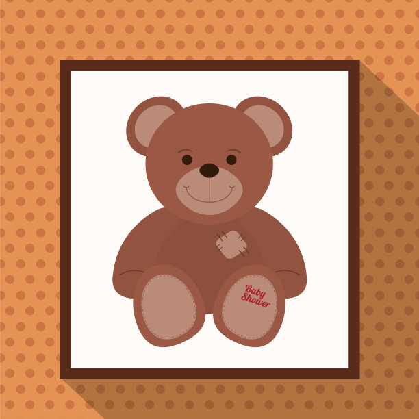 可爱的泰迪熊宝宝派对图片下载