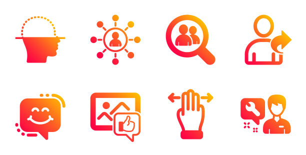 喜欢照片微笑聊天和脸部扫描图标设置图片下载