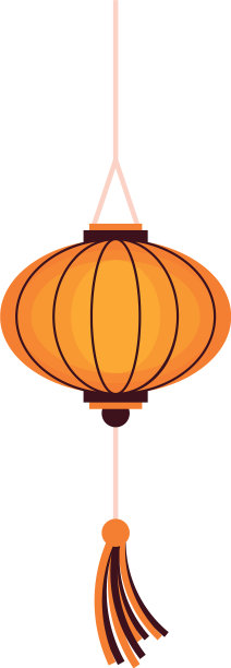 东方中国灯笼装饰卡通图片下载