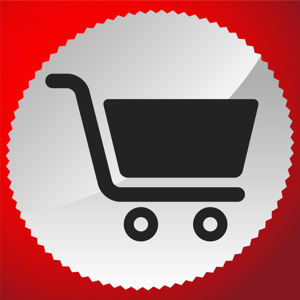 图标与购物车符号电子商务在线图片下载