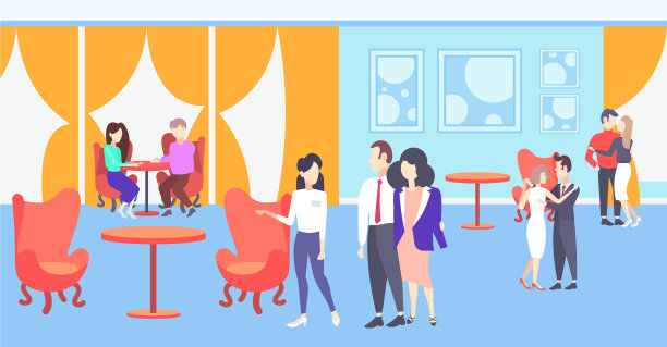 女服务员欢迎客人和女服务员图片下载