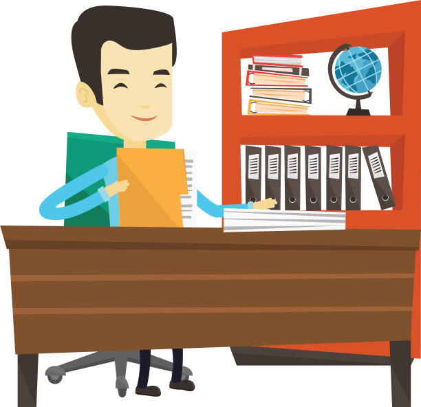 处理文件的办公室职员图片下载