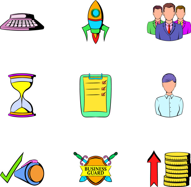 名片图标设置卡通风格图片下载