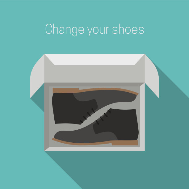 鞋子在盒子里图片下载