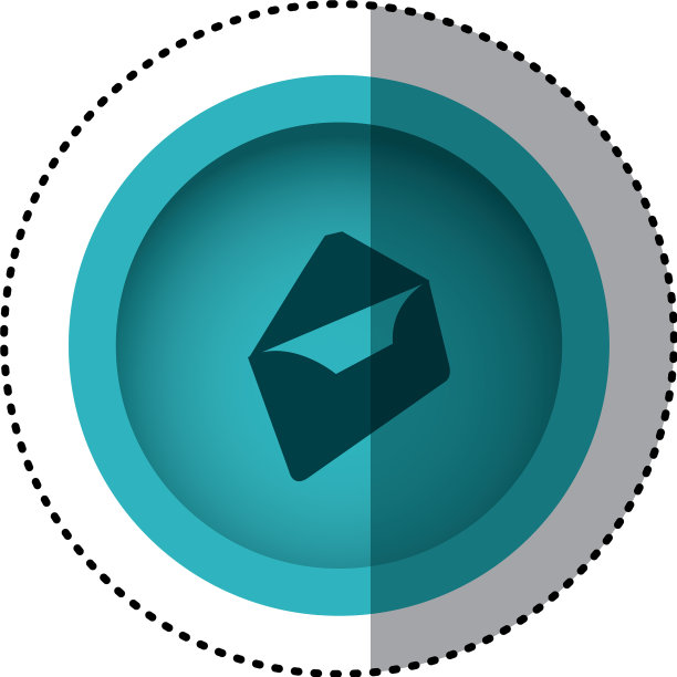 蓝色圆形符号字母打开图标图片下载