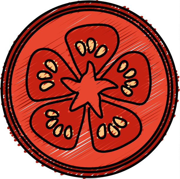 新鲜切片番茄内脏蔬菜图片下载