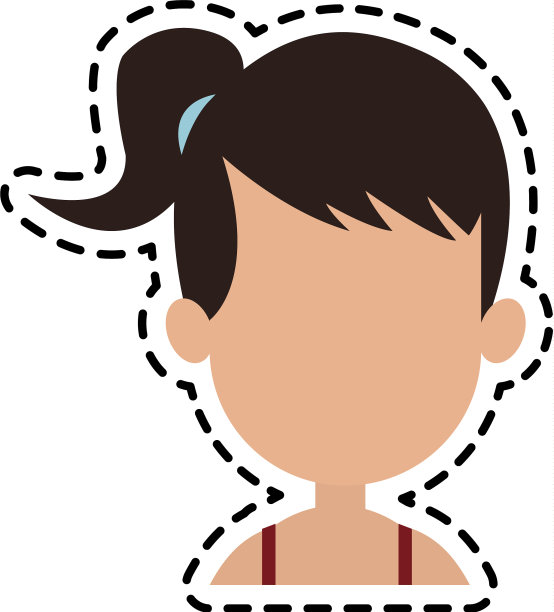 女性卡通偶像形象图片下载