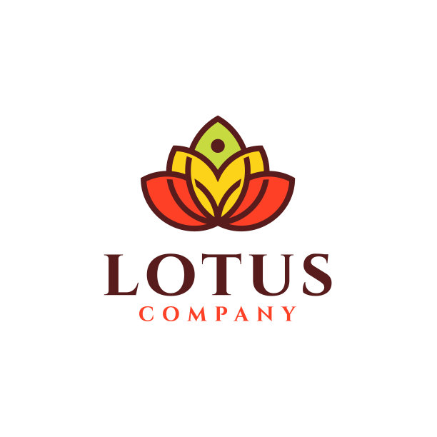 荷花标志设计图片下载