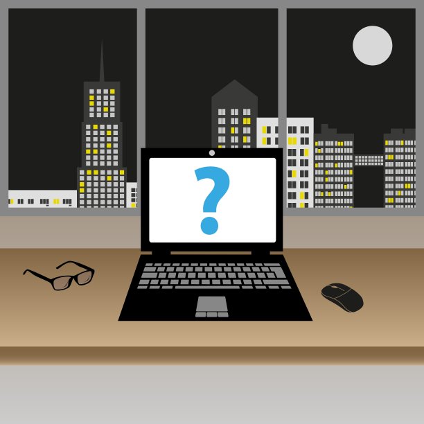 现代办公室的木桌上放着笔记本电脑图片下载